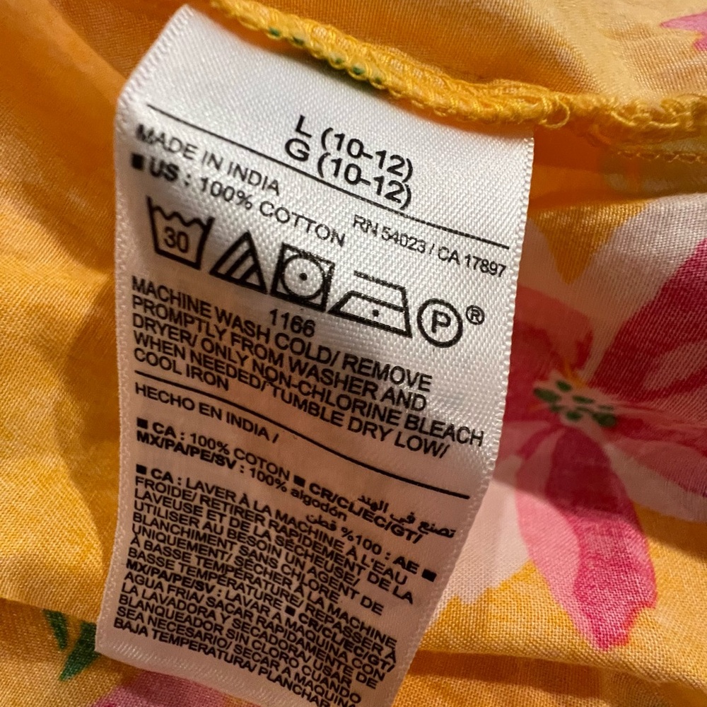 NWT🌼OLD NAVY Yellow & Pink Floral A-Line Sundress - Picture 8 of 9